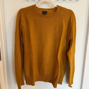Mustard/yellow J. Crew wool sweater, size M